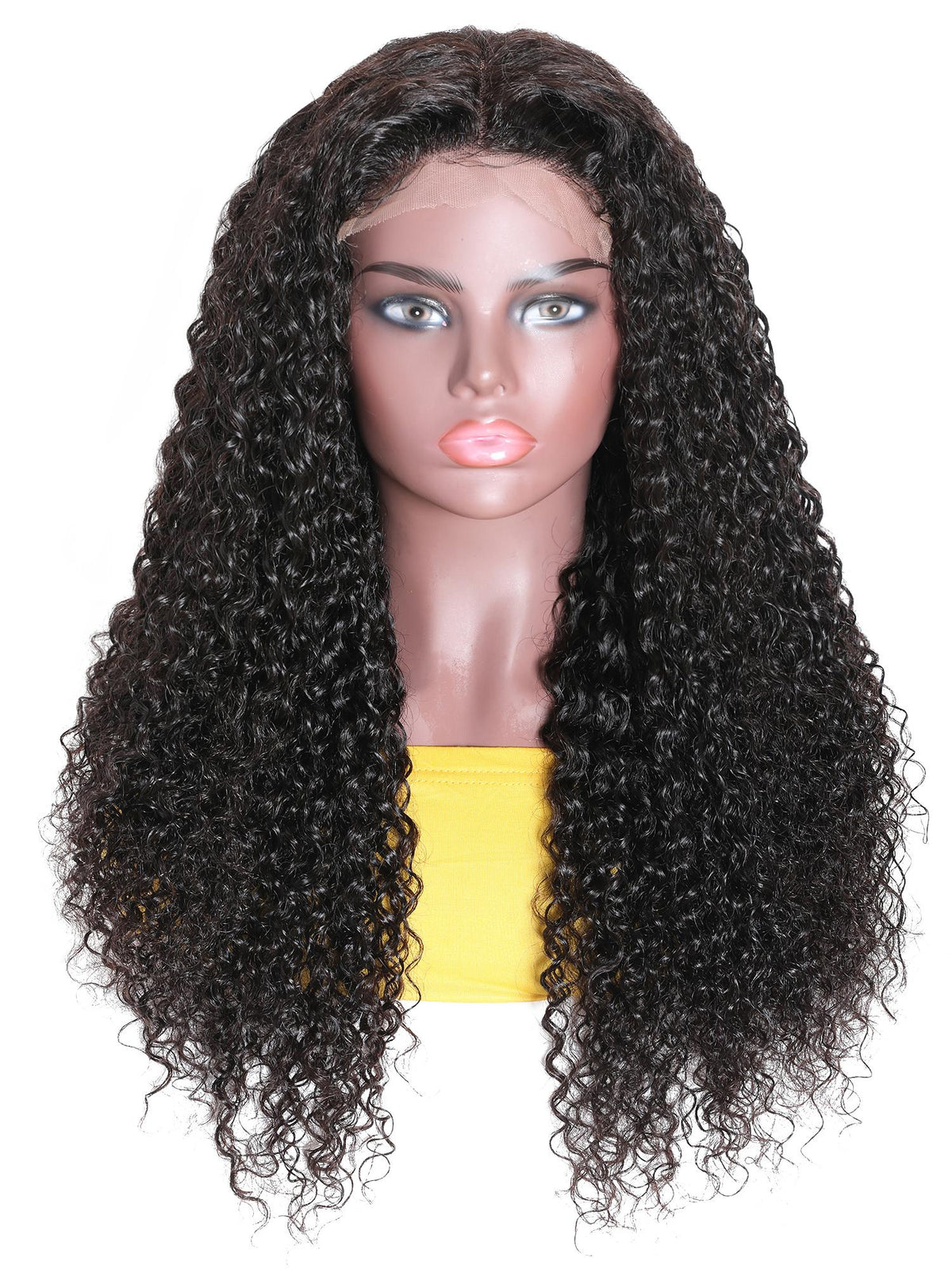 200% Density 13x4 Lace Frontal Curly Wig With Pre-Plucked and Natural-Looking Curls Super Melted