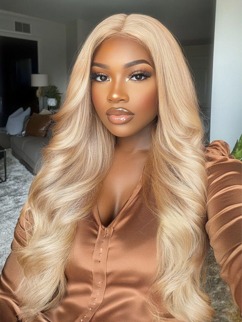 UNice 13x4 Lace Front Body Wave Glossy Blonde Pre-Everything Wig