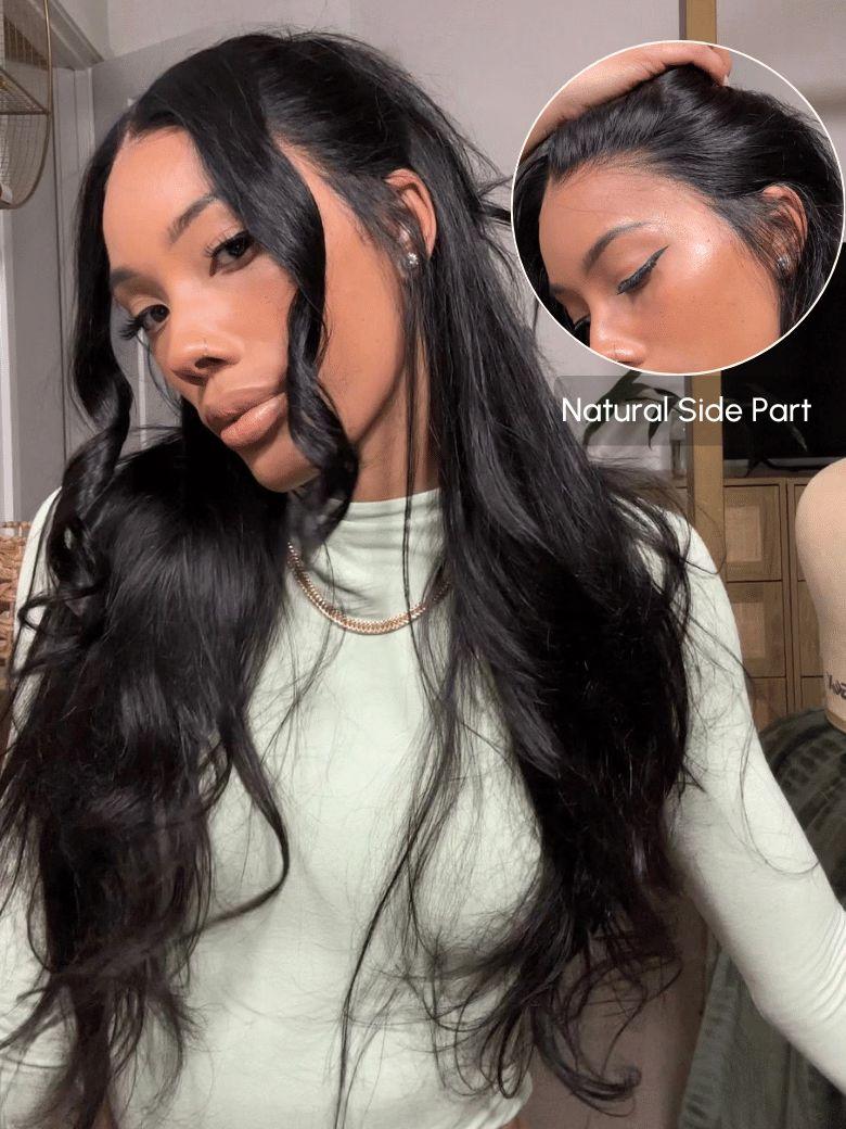 UNice 13x4 Pre-Everything™ Transparent Lace Front 3D Body Wave Bouncy Wig Real Ear To Ear With Invisi Drawstring Wig Lace Fit Better