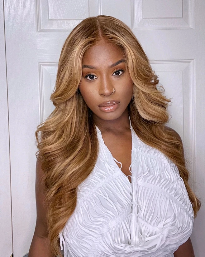 UNice 13x4 Pre-Everything Lace Frontal Wig & 7x5 Lace Honey Blonde Highlights Body Wave 180% Density Wig