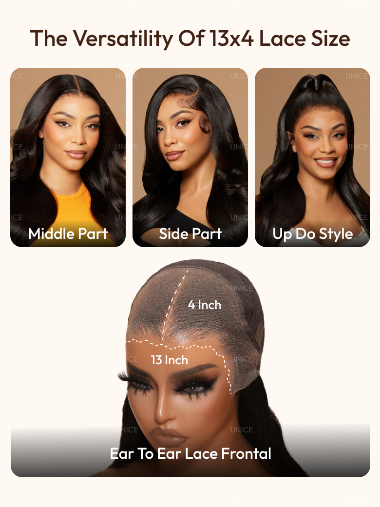 UNice 7x5 Bye-Bye Knots™ Wig Glueless Lace Sunset Curls for Reddish Brown Drawstring Wig With Bleached Knots