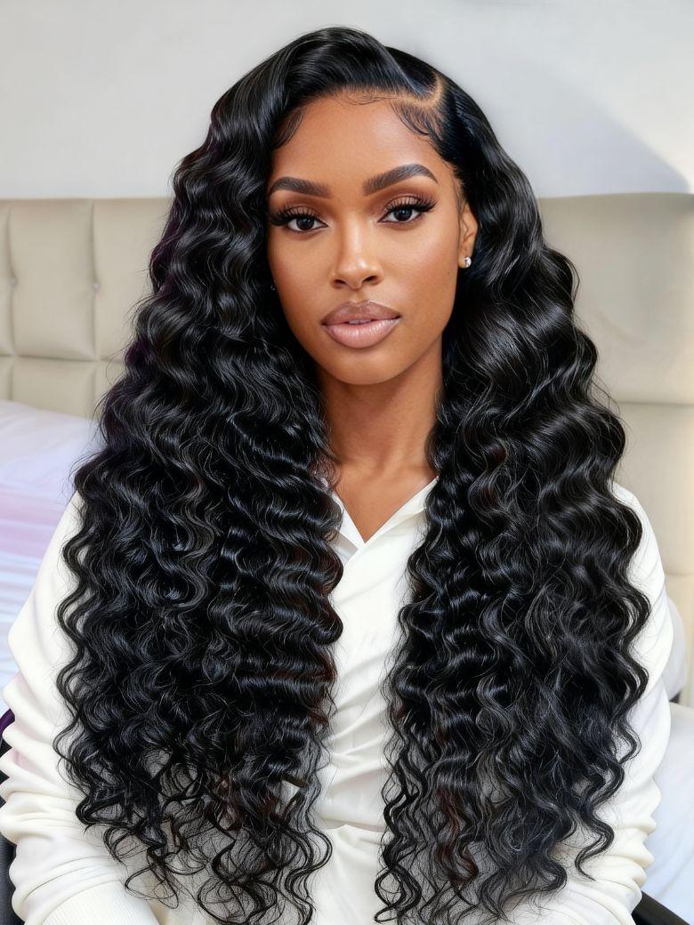 UNice 13x4 Pre-Everything™ Wig With Loose Wave Face-Framing Layers And Side-Swept Bangs