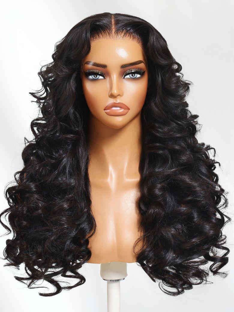 UNice 13x4 Pre-Everything™ Wig With Loose Wave Face-Framing Layers And Side-Swept Bangs