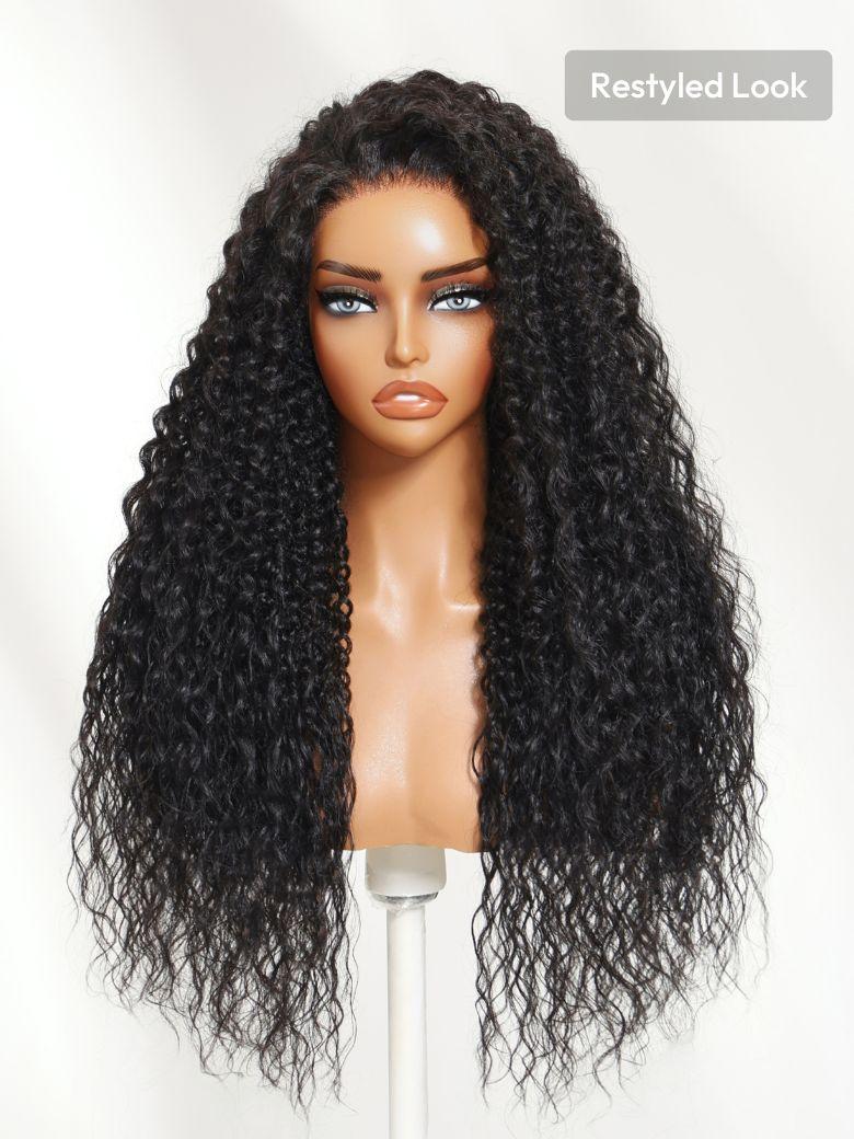UNice Bye-Bye Knots™ 7x5 Lace Body Curls Wig with Feathered Layers & Invisi Drawstring 180% Density