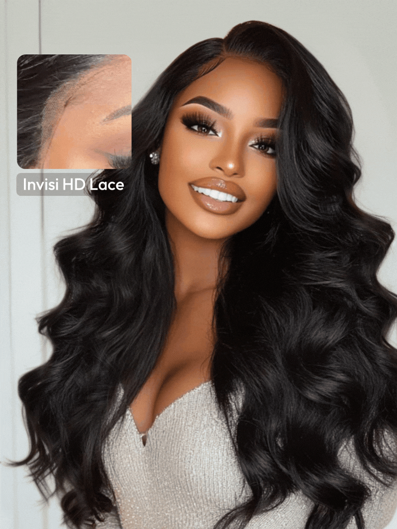 [Pay 22" Get 24"] HD ByeBye Cap™ Wig 13x4 Invisible Lace Frontal Body Wave Super Melted Black Wig