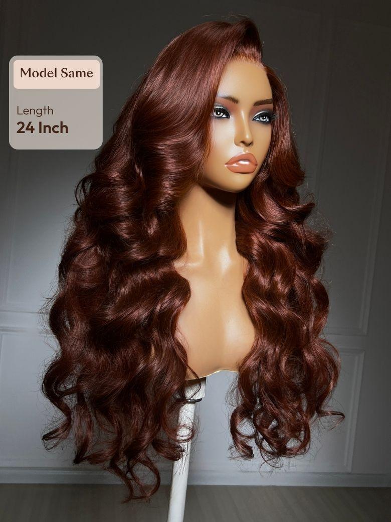 UNice 13x4 Bye Bye Slip™ Lace Frontal Caramel Brown with Honey Blonde Highlights Glueless Side Part Bob Wig