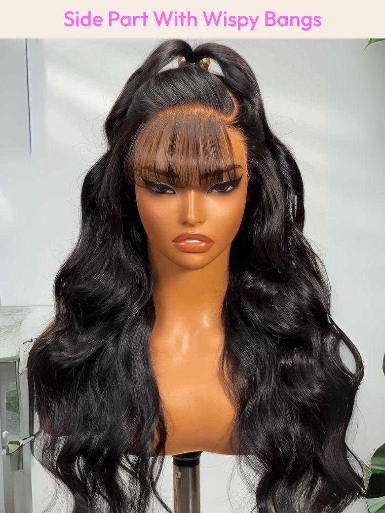 UNice 13x4 Pre-Everything™ Side-Part Fluffy Loose Wave Wig With Wispy Air Bangs