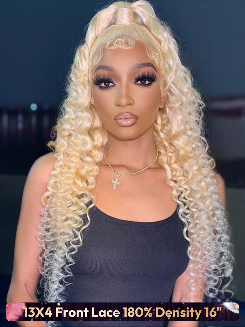 [$59=16"] Unice Flash Sale Glueless Wigs 13x4 Front Lace/ 250% Density/ Body Wave... 16 Inch Wigs
