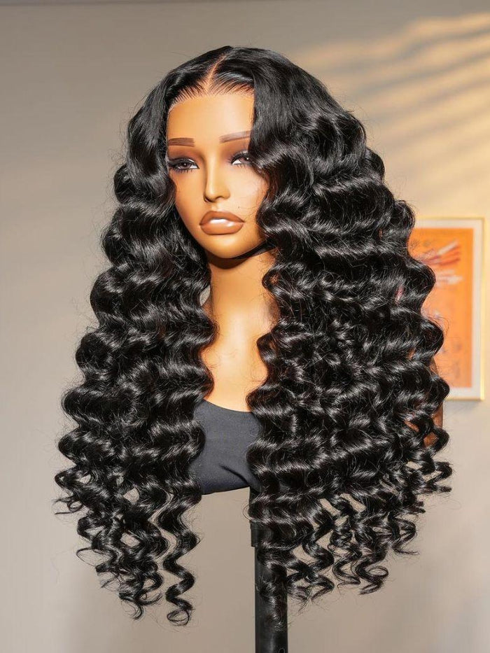 UNice 13x4 Pre-Everything™ Lace Frontal Natural Black Loose Deep Wave Wig & Invisible Knots