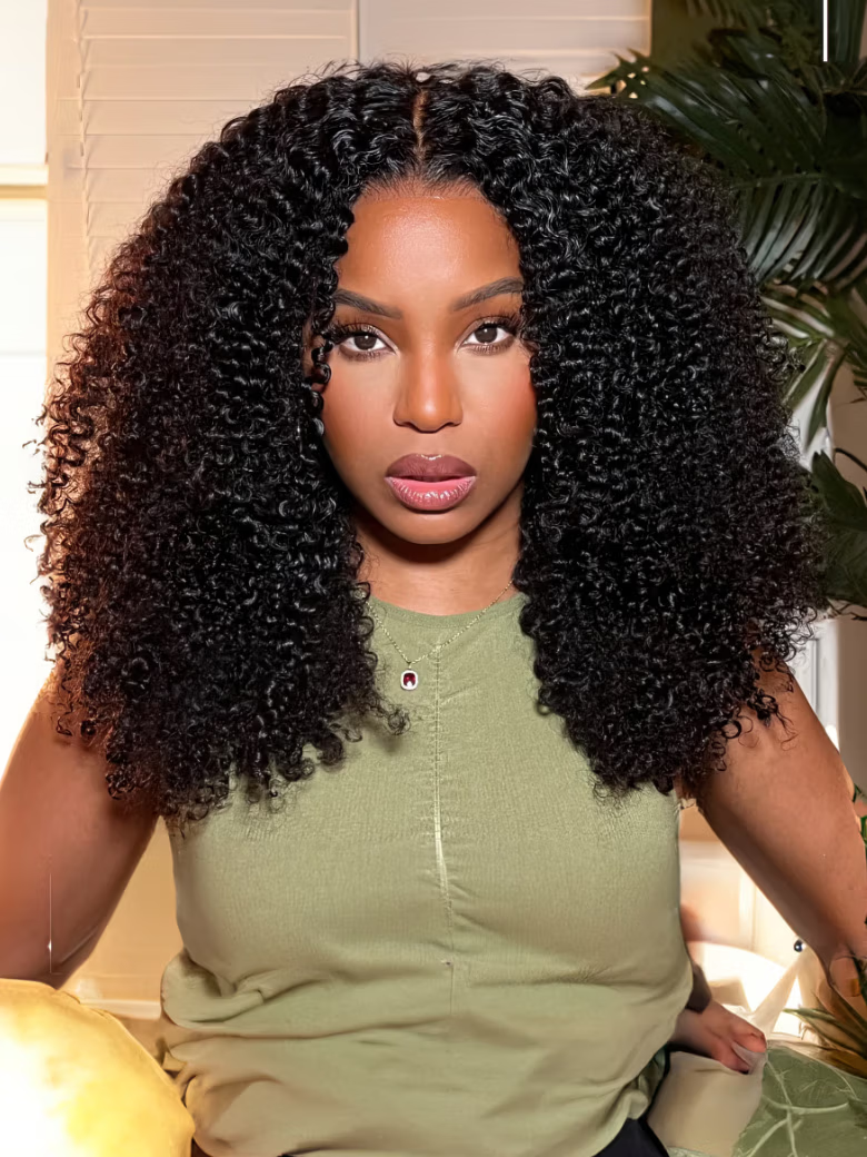 2 Wigs $119 for Glueless V Part Wig 16" And 7x5 Bye Bye Knots Reddish Brown Yaki Straight Wig