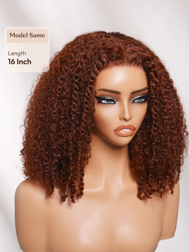 UNice 7x5 Bye-Bye Slip™ Lace Natural Black Side Part Blowout Bob Wig with Soft Curled Ends