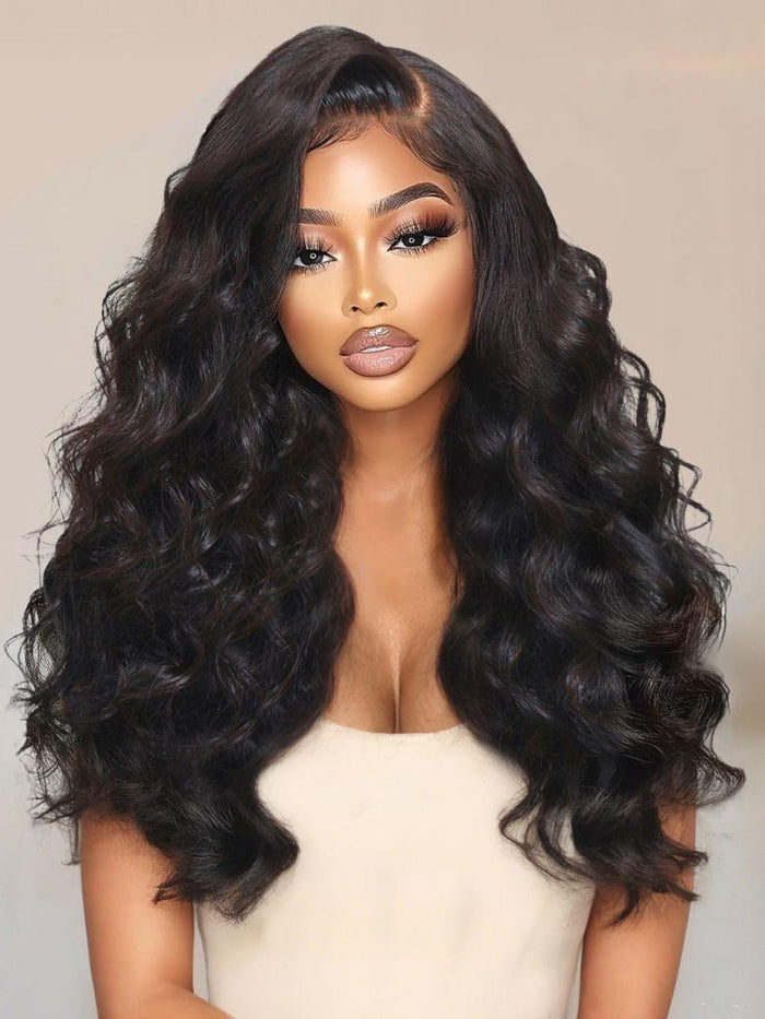UNice Bye-Bye Knots™ 7x5 Lace Body Wave Wig With Side-Swept Bangs