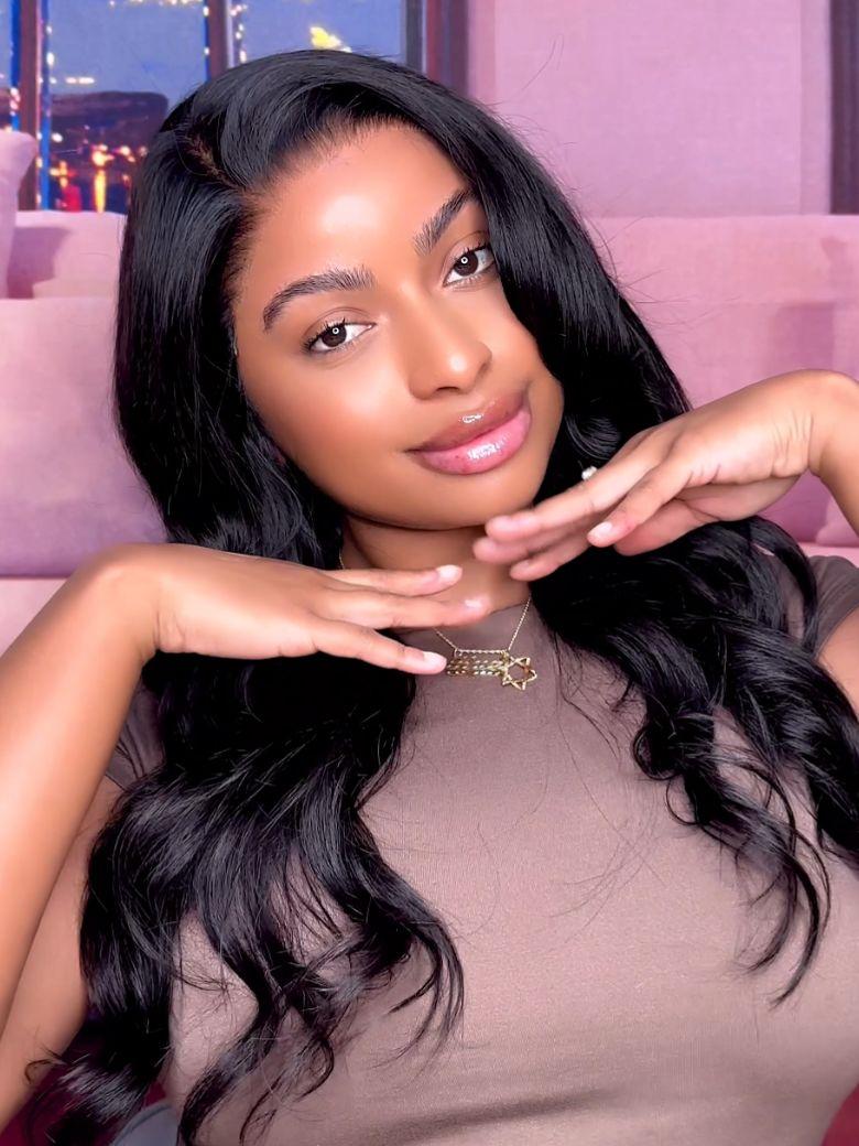 [Ship within 24H]UNice Butterfly Cut 180% Density 100% Human Hair Bye-Bye Knots™ 7x5 Lace Body Curls Wig with Feathered Layers & Invisi Drawstring