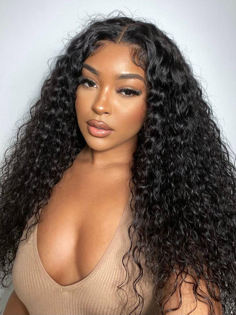 UNice 7x5 Bye-Bye Knots™ Wig Quick Glueless & HD Lace Wet & Wavy Water Wave Invisible Knots With Invisi Drawstring With Baby Hair