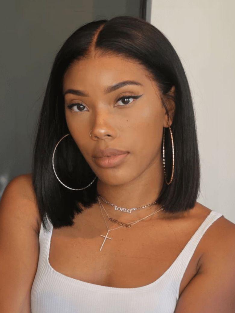 UNice Affordable V Part Bob Straight Wig Glueless Beginner-Friendly