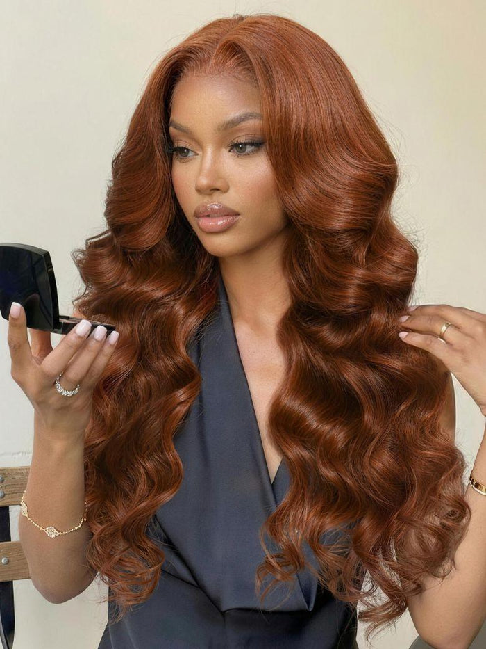 UNice 7x5 Bye Bye Slip™ Lace Cowboy Copper Body Wave Wig with Invisi Drawstring