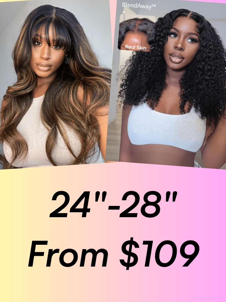 24"-28" From $109:13x4 Pre-Everything Lace Wig | 5x5 HD Lace Wig