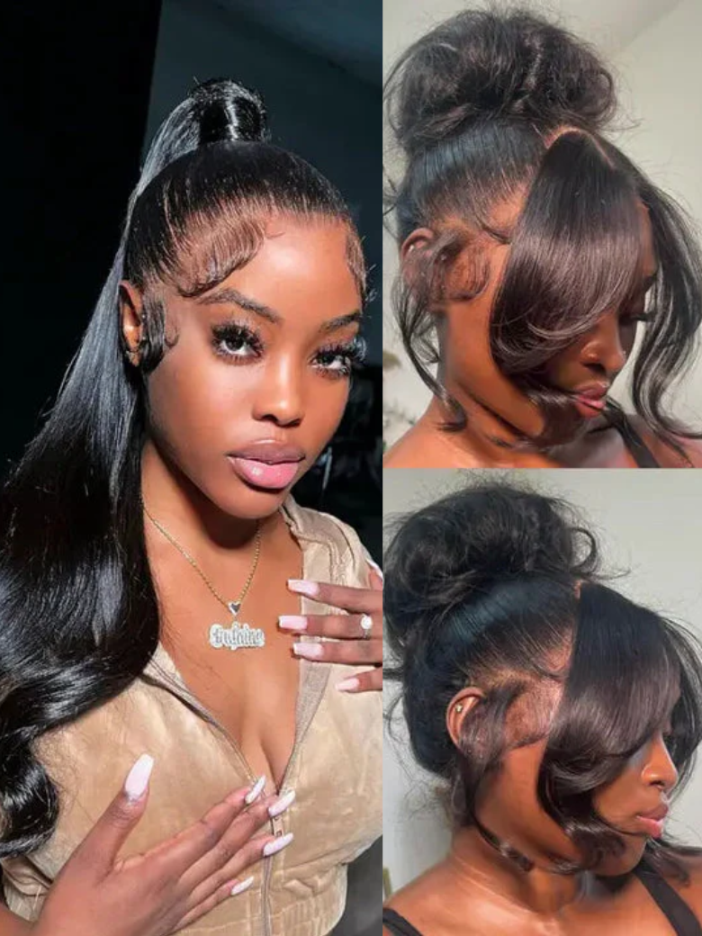UNice 360 Lace Frontal 150 Density Body Wave Human Hair Wig