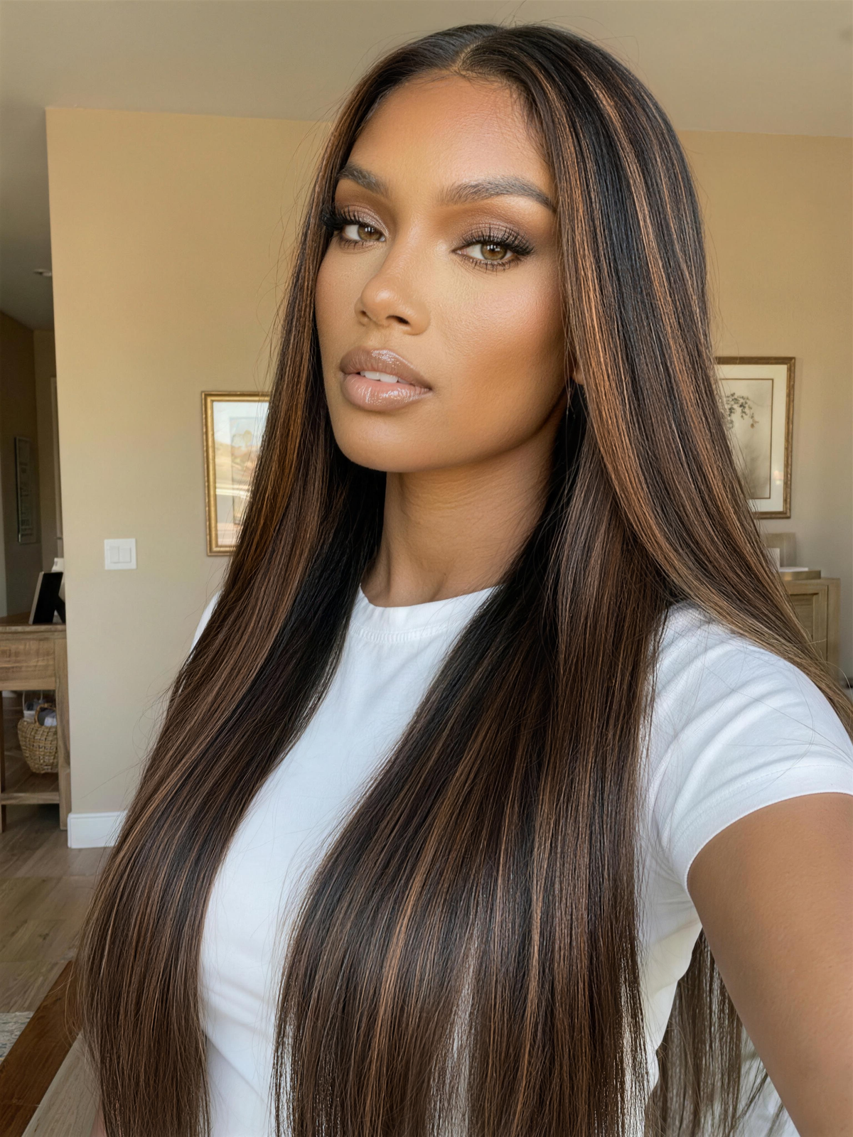 UNice Butterfly Cut 180% Density 100% Human Hair Bye-Bye Knots™ 7x5 Lace Body Curls Wig with Feathered Layers & Invisi Drawstring