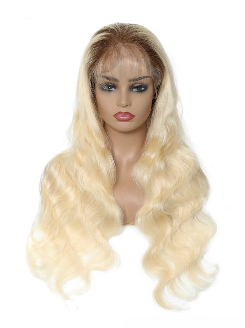 UNice Kriyya Full Lace Pre-Plucked Blonde Wig with Dark Roots