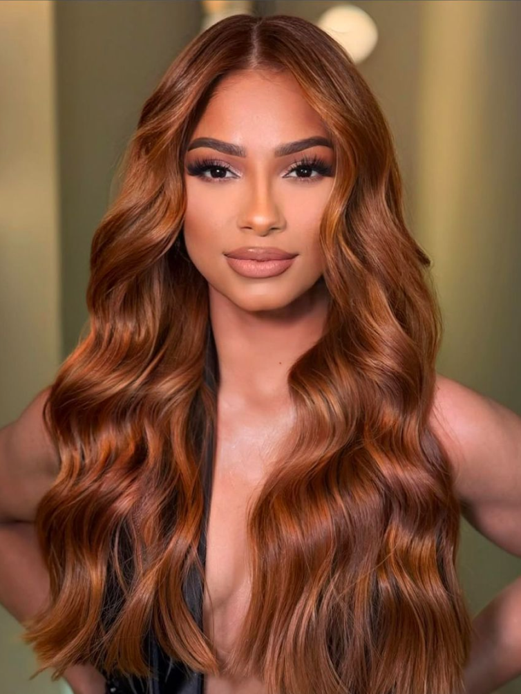 [22"=$134] Pre-Everything 13x4 Lace Frontal Cowboy Copper Straight Wig Easy Styled