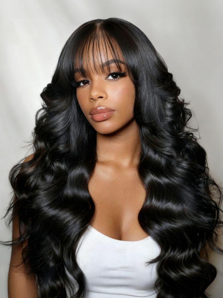 UNice Bye-Bye Knots™ 7x5 Lace Deep Brown with Caramel Higlights Loose Wave Drawstring Glueless Wig