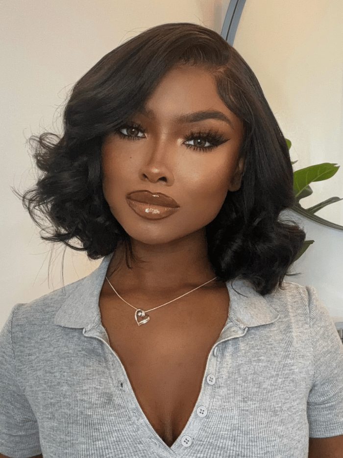 [Ins Exclusive Discount] 7x5 Bye Bye Knots™ Wig Black Yaki Straight Glueless Bleached Knots Wig