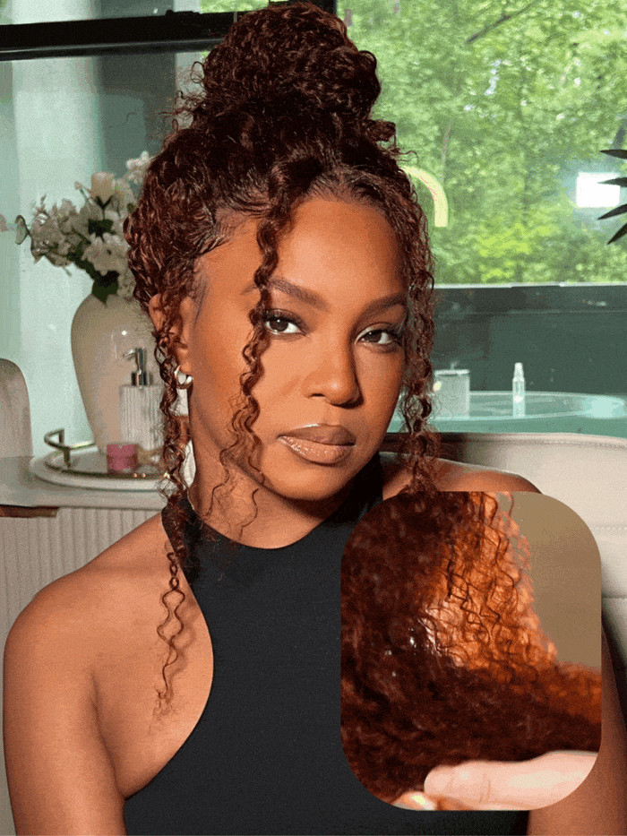[20"=$99] 13x4 Pre-Everything Wig Reddish Brown Jerry Curly Giving Bounce Beauty Super Secure with Baby Hair
