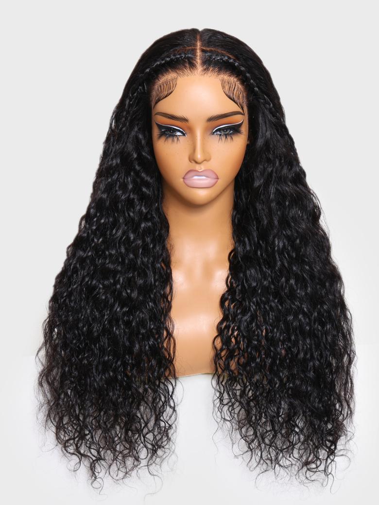 Bye-Bye Knots Wig 7x5 Glueless Lace Natural Black Braided Wig