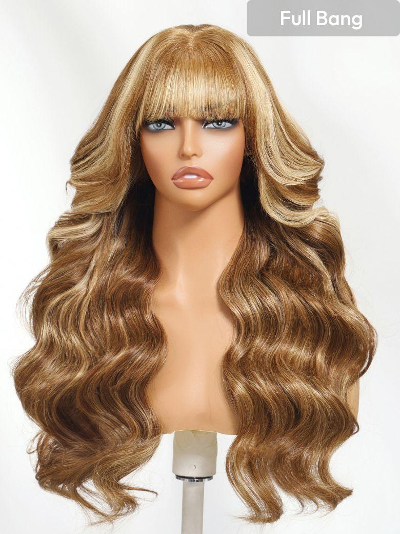 UNice 13x4 Pre-Everything™ Lace Frontal Dark Auburn Loose Wave Wig with Face Framing Layers