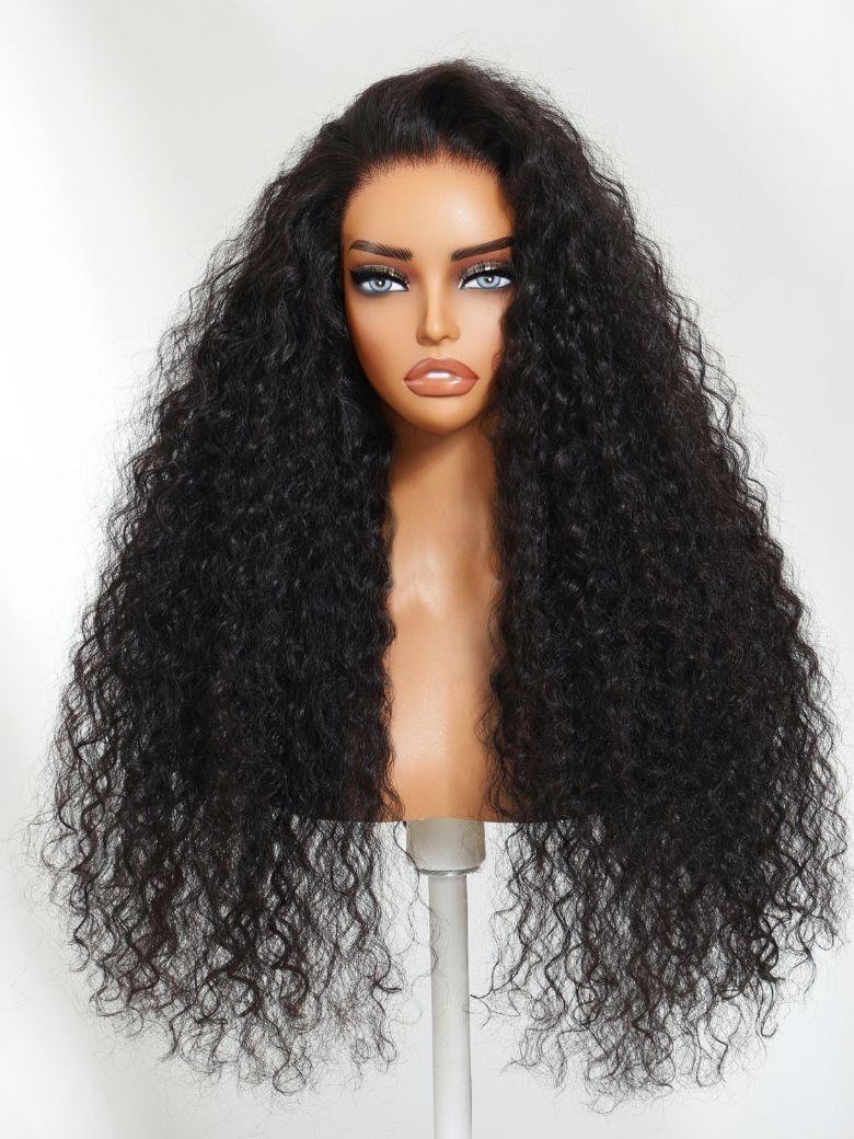 UNice Defined Deep Wave Bye-Bye Knots™ 7x5 Lace Natural Black Wig with Invisi Drawstring