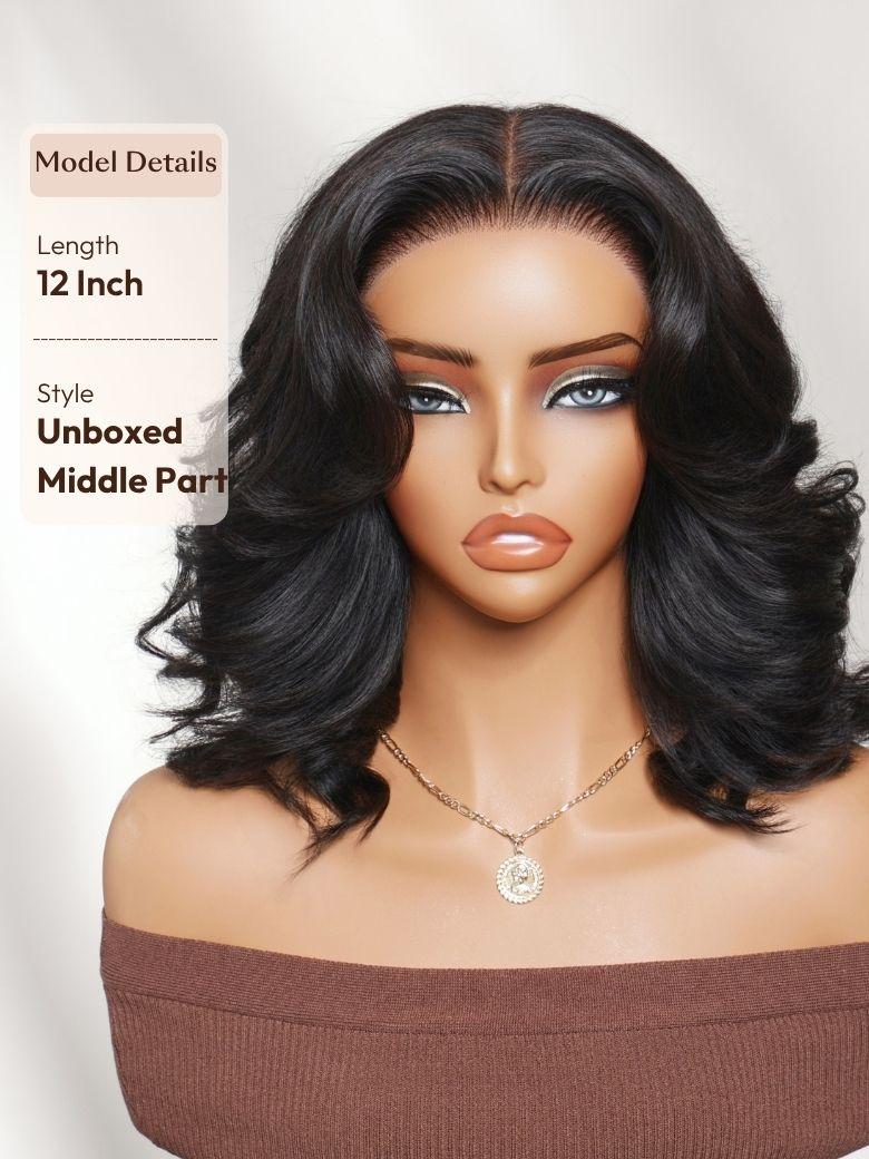 UNice 13x4 Lace Front Honey Blonde Highlights Water Wave Pre-Everything Wig With Invisible Knots