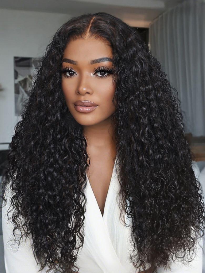 Big Sale 7x5 Bye-bye Knots Wigs Mixed Curls Wig with Invisi Drawstring