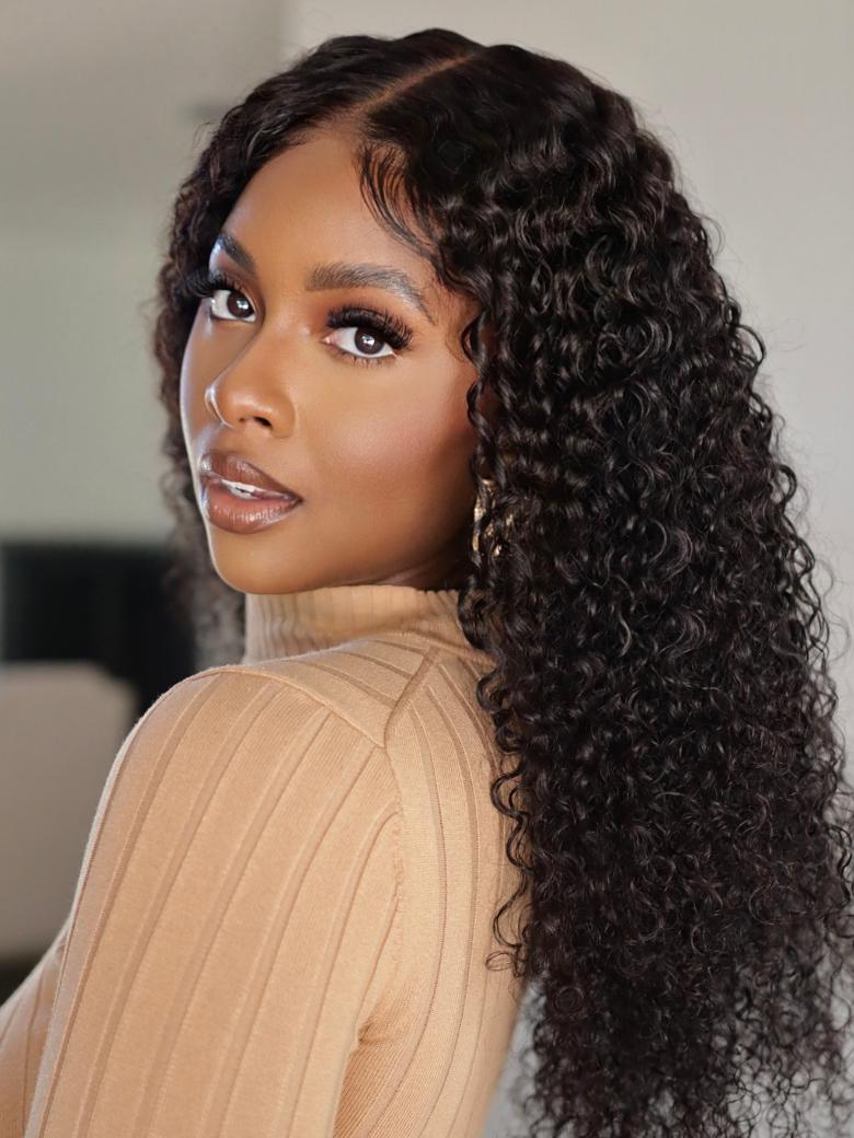 Jerry Curly EasiContour™ V Part Minimal Glueless Wig With Invisi Drawstring