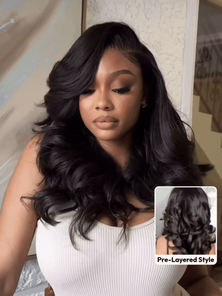 [TWO 20" Wigs $99] 13x6 Front Lace 180% Density Straight 20 Inch & 13x4 Front Lace 200% Density Natural Wave 20 Inch