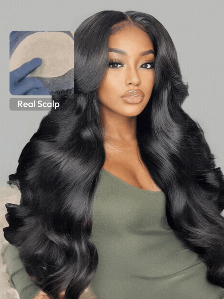 UNice HD Real Scalp™ Wig 13x4 Invisible Lace Frontal Loose Wave with Face Framing Curtain Bangs