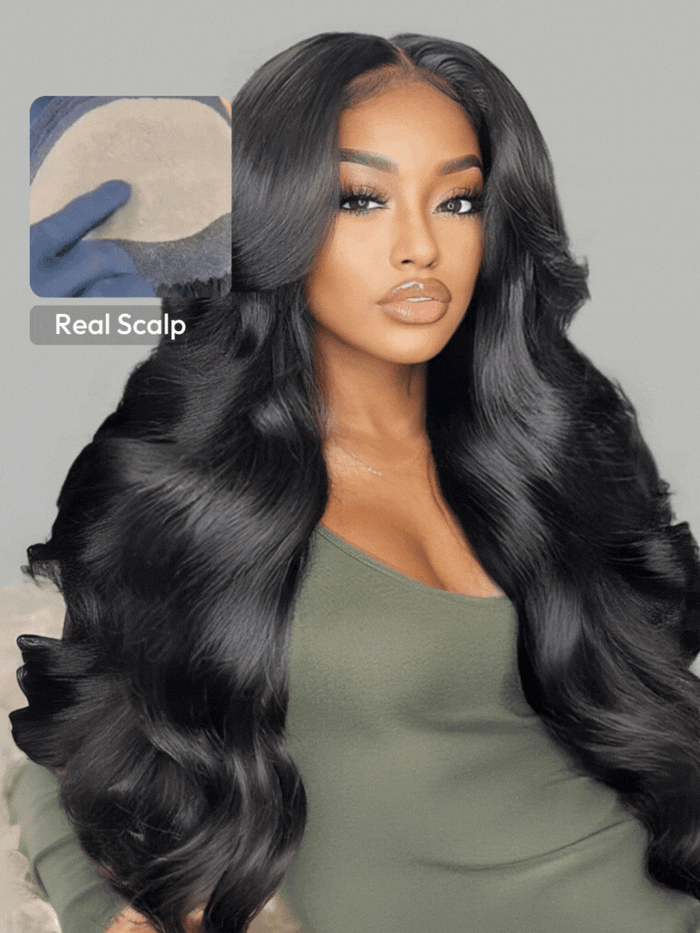 [Pay 22" Get 24"] HD Real Scalp™ Wig 13x4 Invisible Lace Frontal Loose Wave with Face Framing Curtain Bangs