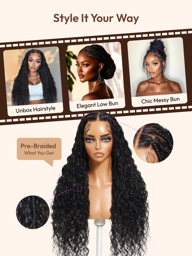 UNice HD Real Scalp™ Wig 13x4 Invisible Lace Frontal Loose Wave with Face Framing Curtain Bangs