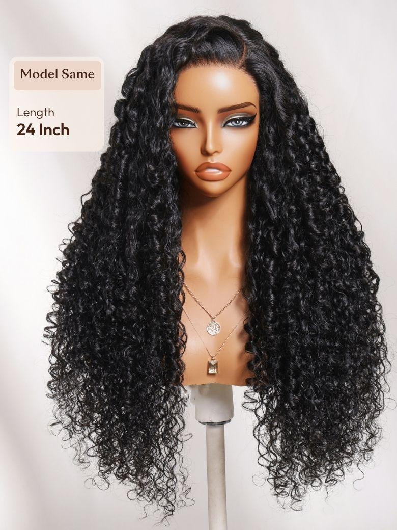 UNice 13x4 Pre-Everything™ Lace Frontal Brown With Honey Blonde Face-Framing Highlights Wavy Bob Drawstring Wig