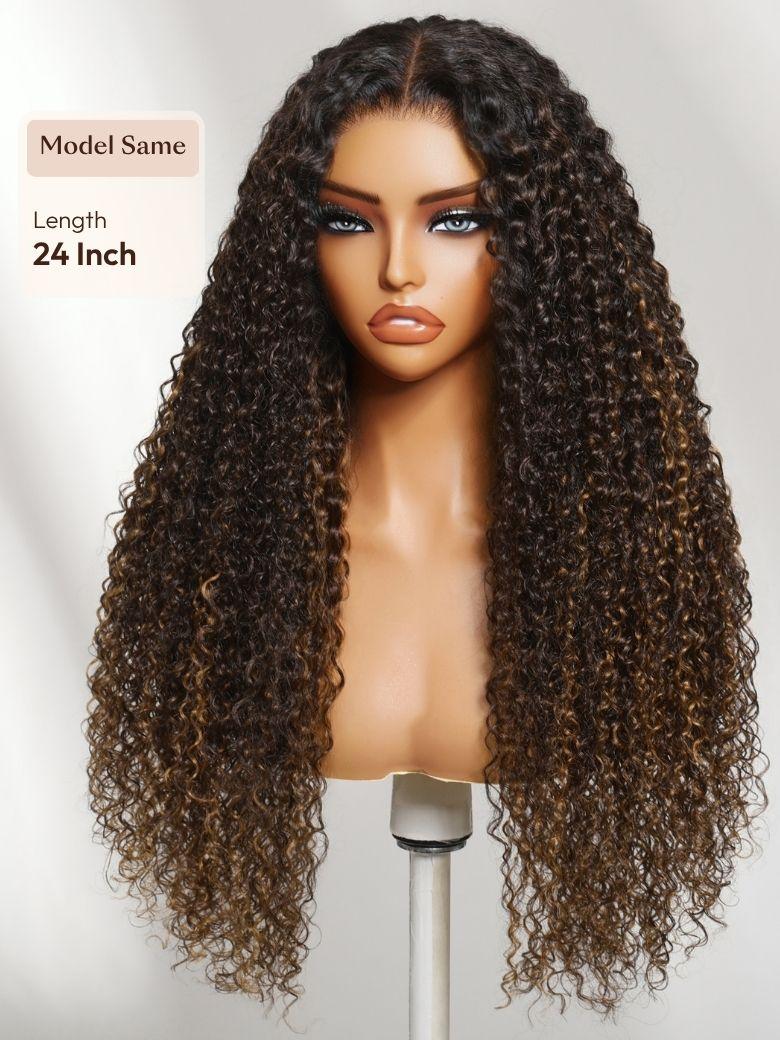 UNice 7x5 Bye-Bye Knots™ & 13x4 Pre-Everything™ Lace Frontal Purple Black Cherry Layered Straight & Loose Wave With Invisi Drawstring Wig
