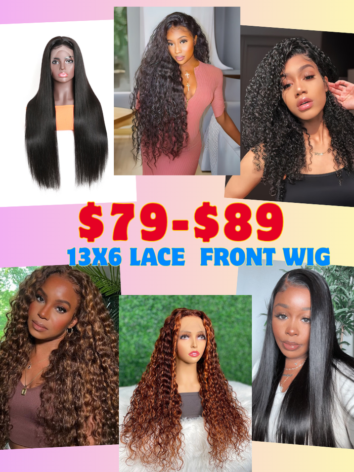 13x6 Lace Front Wig $79-$89 | 13x4 Lace Front Wig $119-$159