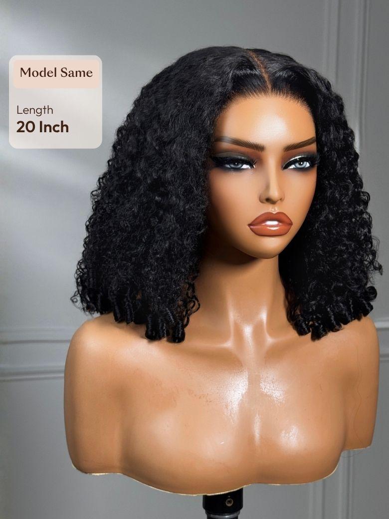 UNice Bye-Bye Knots 7x5 Lace Curly Texture Wig With Finger Coil Ends