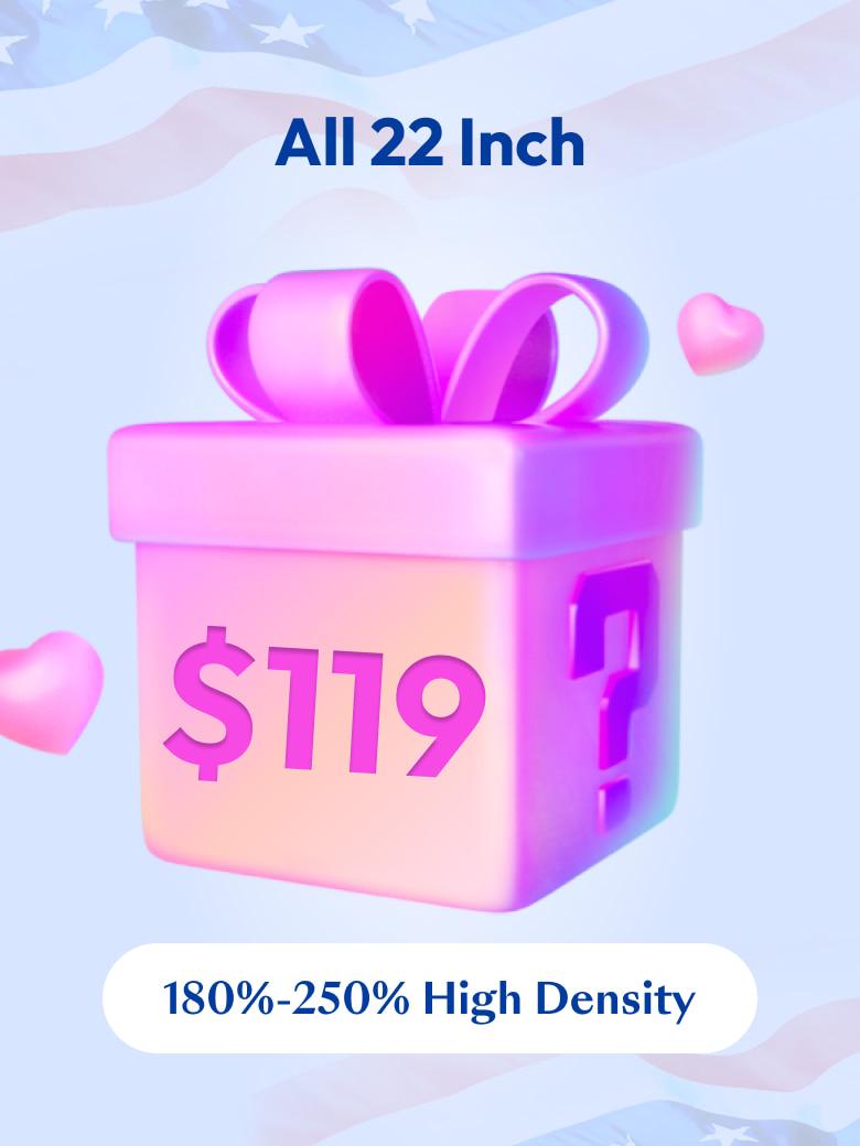 UNICE $59 Surprise Box Win 24 Inch Bye-Bye knots Wig Value $159-$219