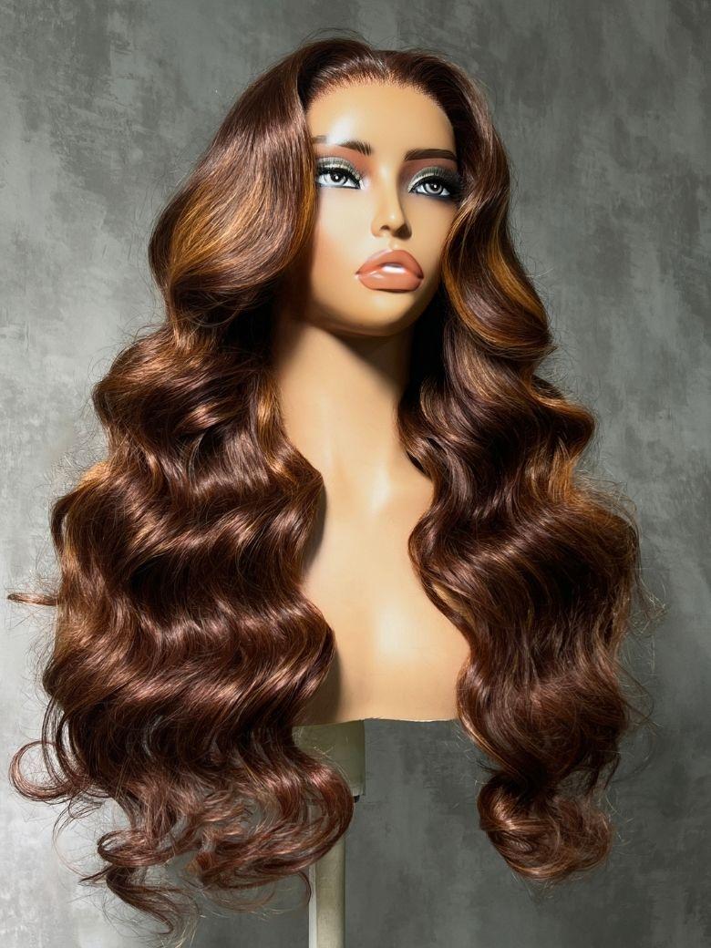 UNice 7x5 Bye Bye Slip™ Lace Cowboy Copper Body Wave Wig with Invisi Drawstring