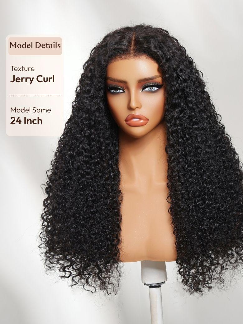 UNice 13x4 Pre-Everything™ Lace Frontal Natural Black Burmese Curly Wig with Finger Coily Ends