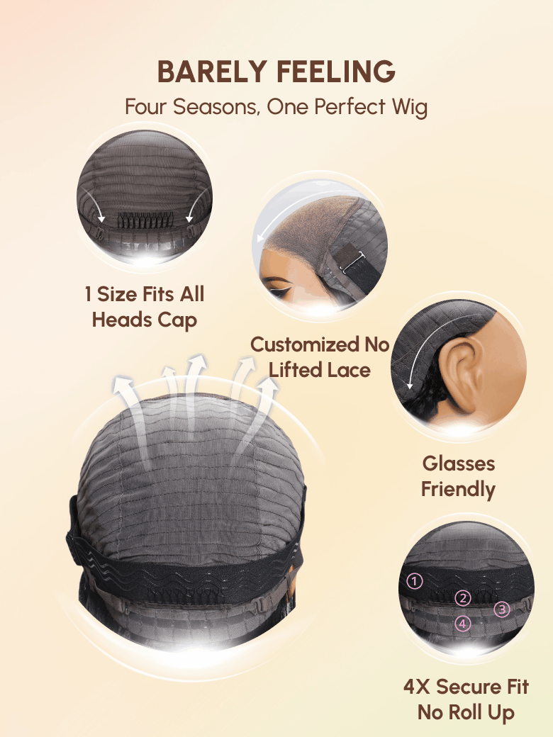 UNice 7x5 Bye-Bye Knots Wig 150% Density & 5x5 HD Lace 180% Density Bouncy Jerry Curly Wig With Bleached Invisible Knots