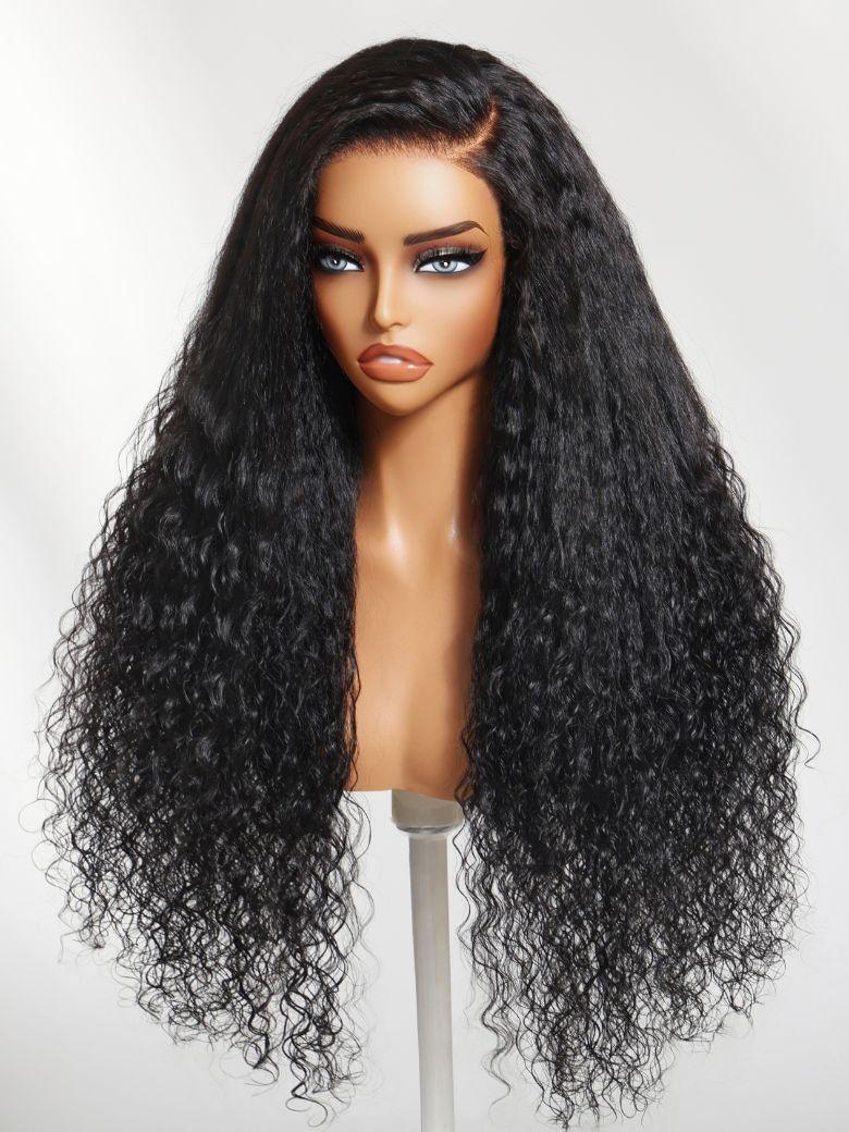 UNice 13x4 Pre-Everything™ Lace Frontal Chestnut Brown Water Wave Glueless Drawstring Wig