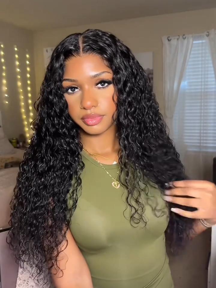 UNice 7x5 Put On And Go Glueless Water Wave Drawstring Wig