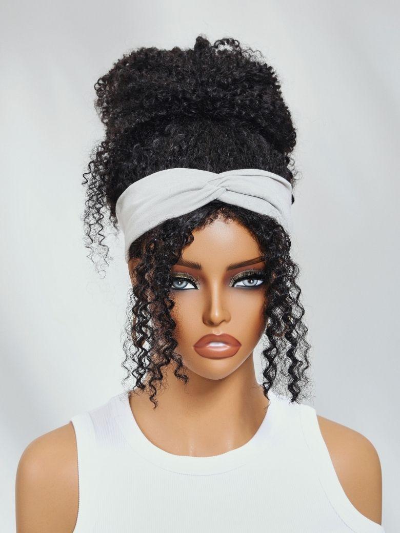 UNice EasiContour™ V Part Black to Reddish Brown Ombre Yaki Straight Wig