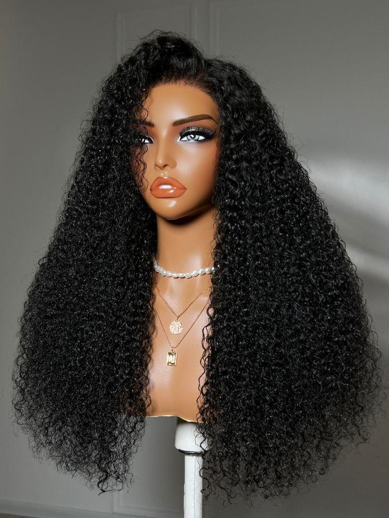 UNice Bye-Bye Knots™ 7x5 Lace Jerry Curl 150% Density Wig with Lived-In Coils